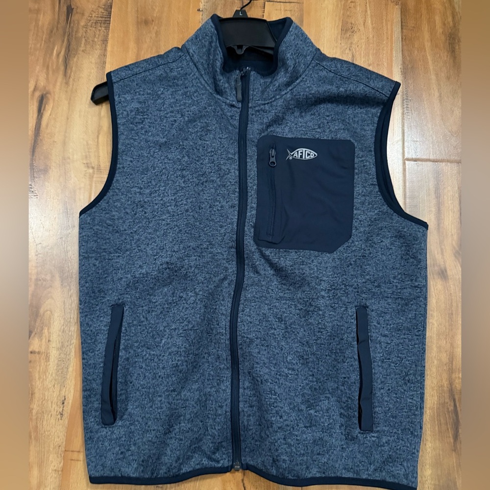 Aftco Heathered Navy vest